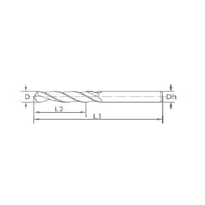 Desenho Técnico DIN338 HSS Maxitech Ferramentas de Corte