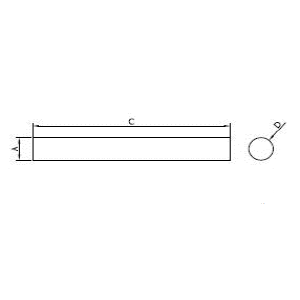 Desenho Técnico Bits Quadrado HSS Maxitech Ferramentas de Corte