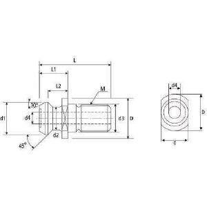 Desenho Técnico Pinos de Fixação MAZAK Maxitech Ferramentas de Corte