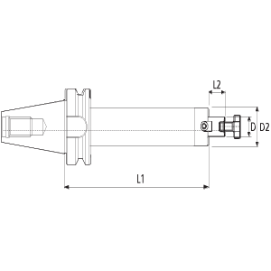 Desenho Técnico Porta Fresa Facear (BT) Maxitech Ferramentas de Corte