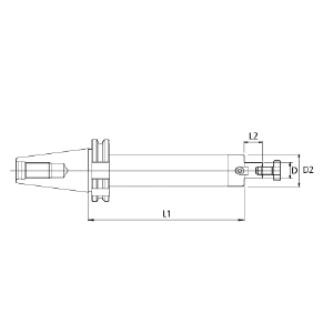 Desenho Técnico Porta Fresa Facear (ISO) Maxitech Ferramentas de Corte