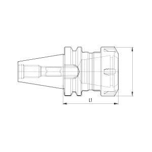 Desenho Técnico Porta Pinça ER (BT) Maxitech Ferramentas de Corte
