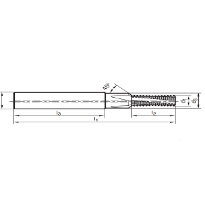 Desenho Técnico Fresa Interpolar Rosca Maxitech Ferramentas de Corte